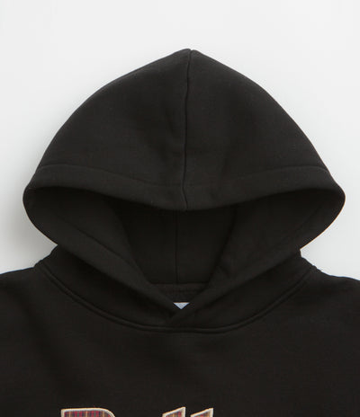 Butter Goods Plaid Applique Hoodie - Black / Brown