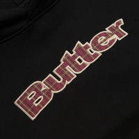 Butter Goods Plaid Applique Hoodie - Black / Brown thumbnail