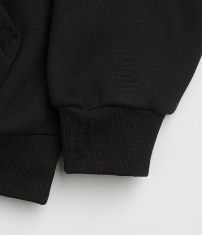 Butter Goods Plaid Applique Hoodie - Black / Brown