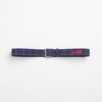 Butter Goods Plaid Belt - Navy thumbnail