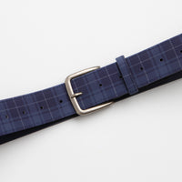 Butter Goods Plaid Belt - Navy thumbnail