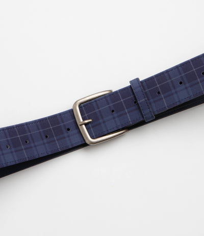 Butter Goods Plaid Belt - Navy