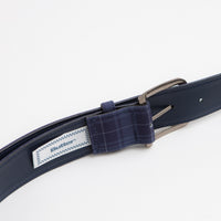 Butter Goods Plaid Belt - Navy thumbnail