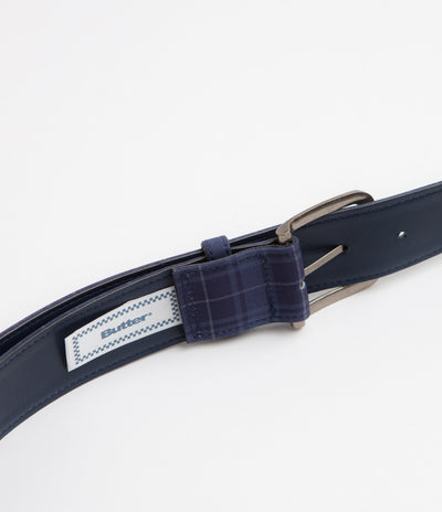 Butter Goods Plaid Belt - Navy