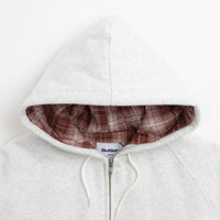 Butter Goods Plaid Lined Zip-Thru Hoodie - Ash thumbnail
