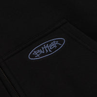 Butter Goods Plaid Lined Zip-Thru Hoodie - Black thumbnail