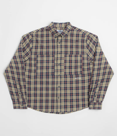 Butter Goods Plaid Shirt - Beige / Navy