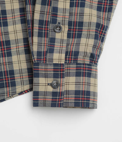 Butter Goods Plaid Shirt - Beige / Navy