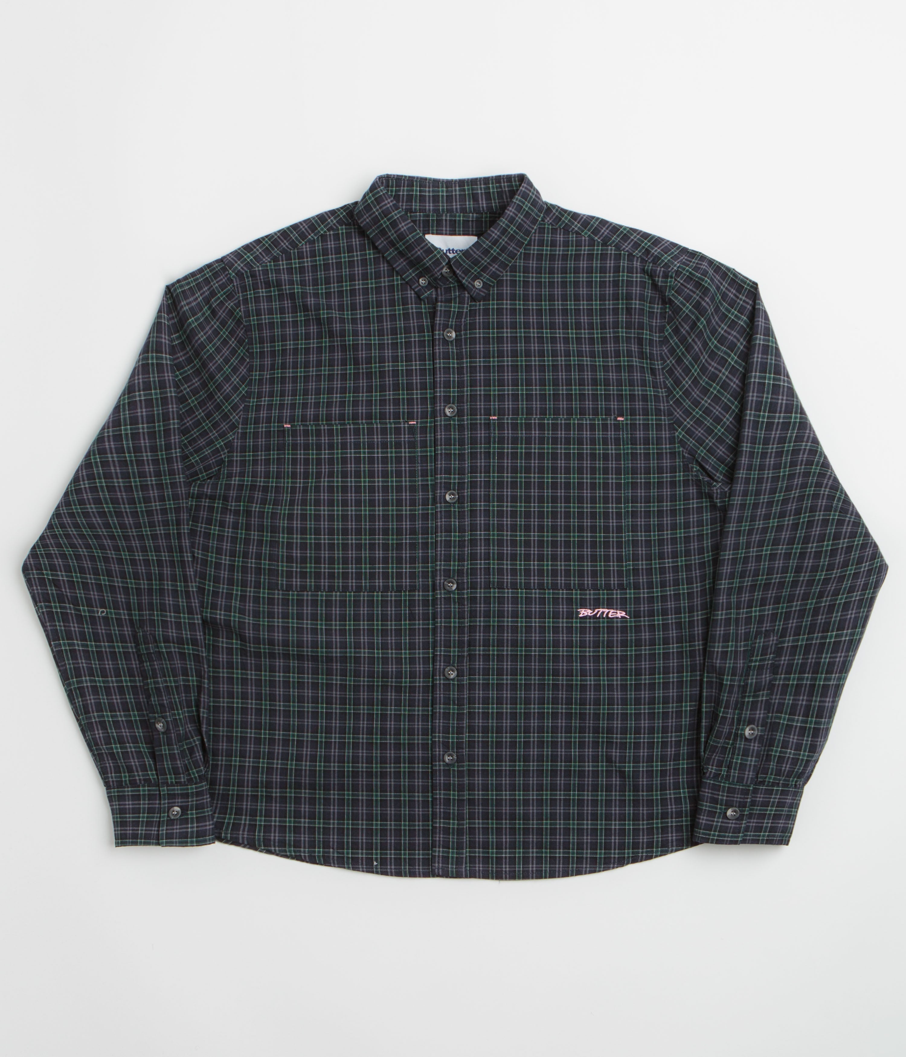 Butter Goods Plaid Shirt - Navy / Forest