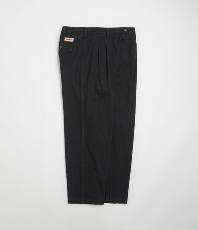 Butter Goods Pleated Trousers - Washed Black
