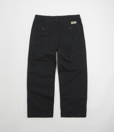 Butter Goods Pleated Trousers - Washed Black