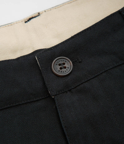 Butter Goods Pleated Trousers - Washed Black