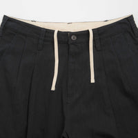 Butter Goods Pleated Trousers - Washed Black thumbnail