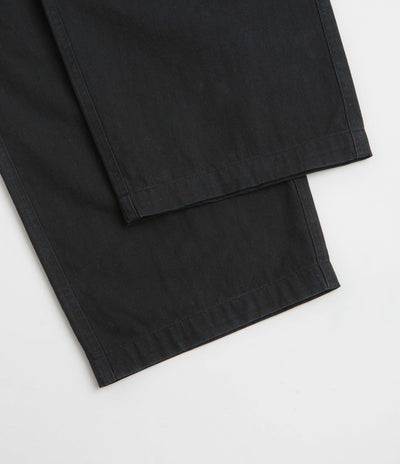Butter Goods Pleated Trousers - Washed Black