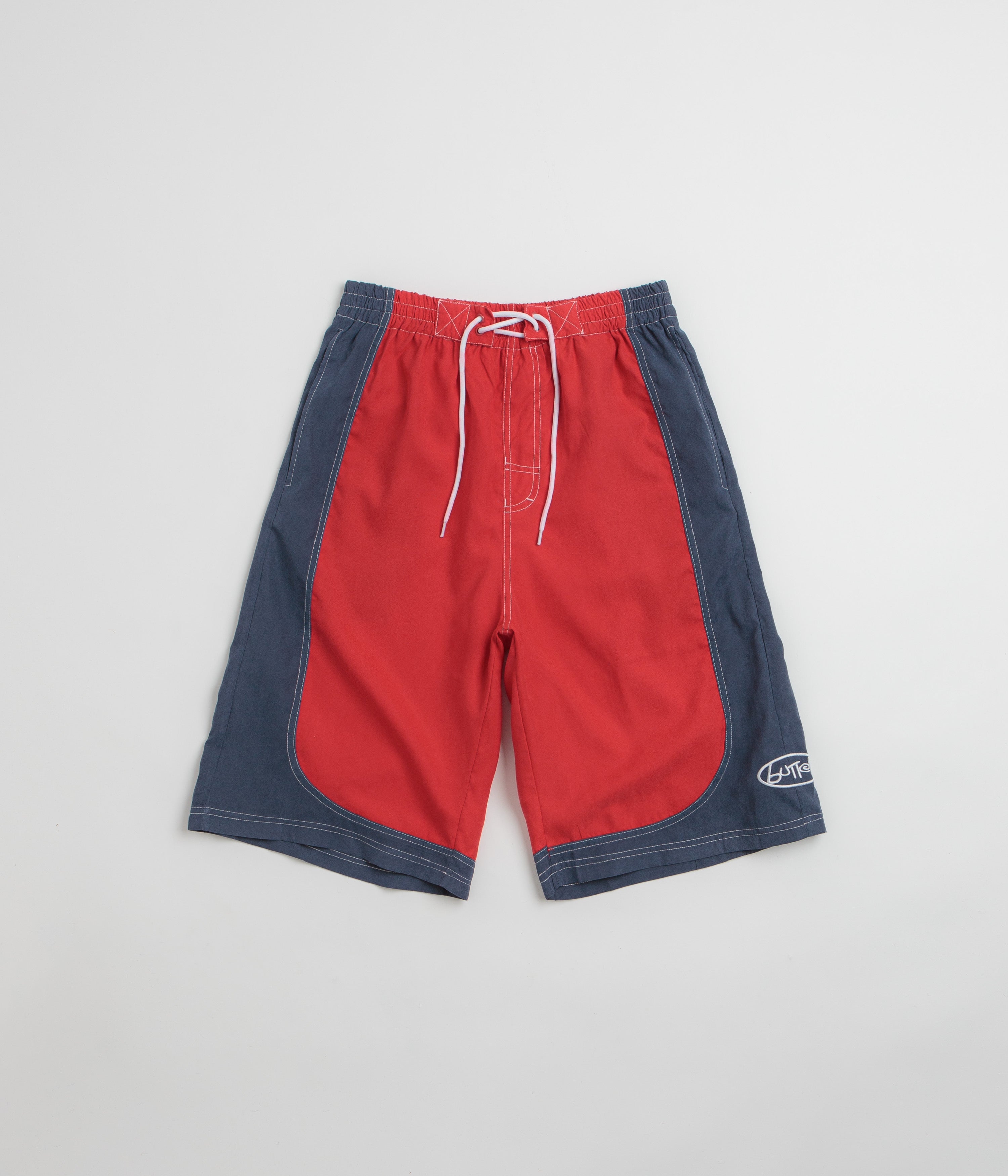 Butter Goods Point Boardshorts - Red / Navy