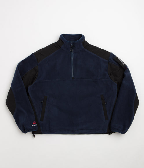 Butter Goods Polartec 1/4 Zip Fleece - Navy
