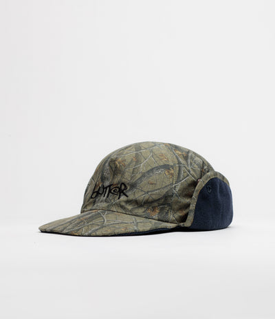 Butter Goods Polartec Reversible Trapper Cap - Forest Camo / Navy