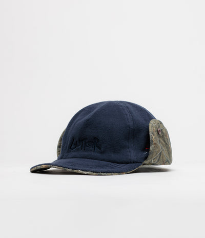 Butter Goods Polartec Reversible Trapper Cap - Forest Camo / Navy