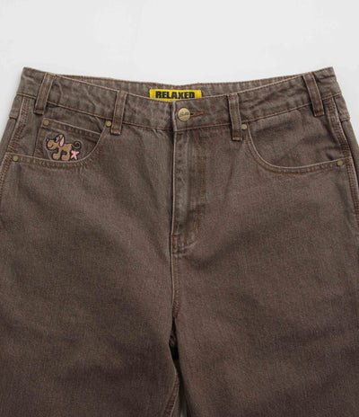 Butter Goods Pooch Relaxed Jeans in Washed Brown