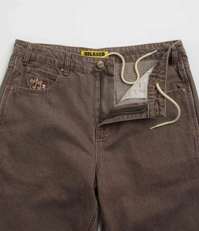 Butter Goods Pooch Relaxed Jeans in Washed Brown