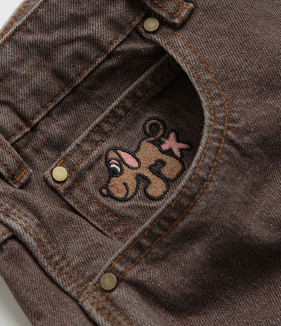 Butter Goods Pooch Relaxed Jeans in Washed Brown