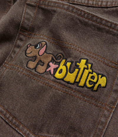 Butter Goods Pooch Relaxed Jeans in Washed Brown