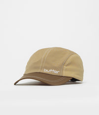 Butter Goods Primary 4 Panel Cap in Tan and Brown