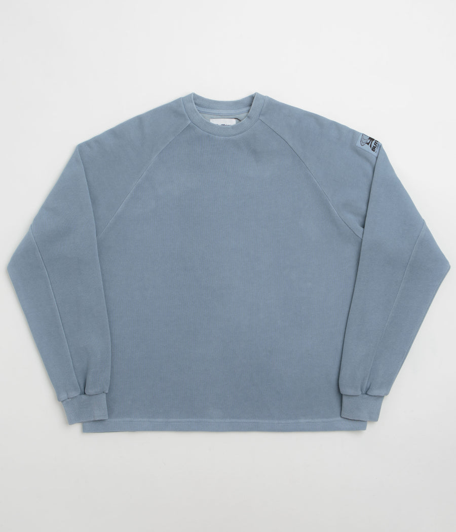 Butter Goods Principal Crewneck Sweatshirt - Navy Overdye
