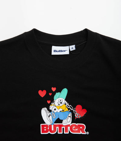 Butter Goods Puppy Love Logo T-Shirt - Black