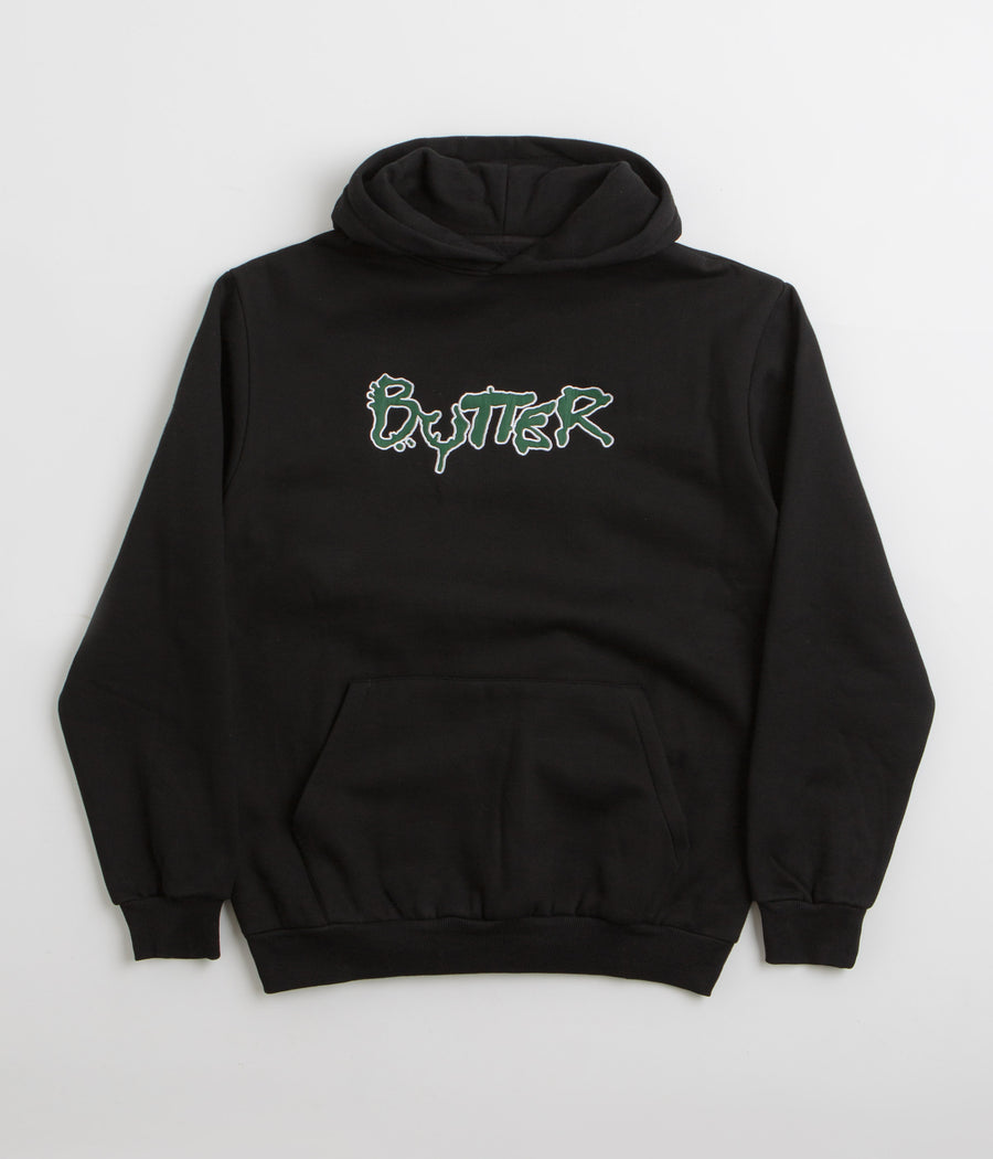 Butter Goods Radio Applique Hoodie in Black