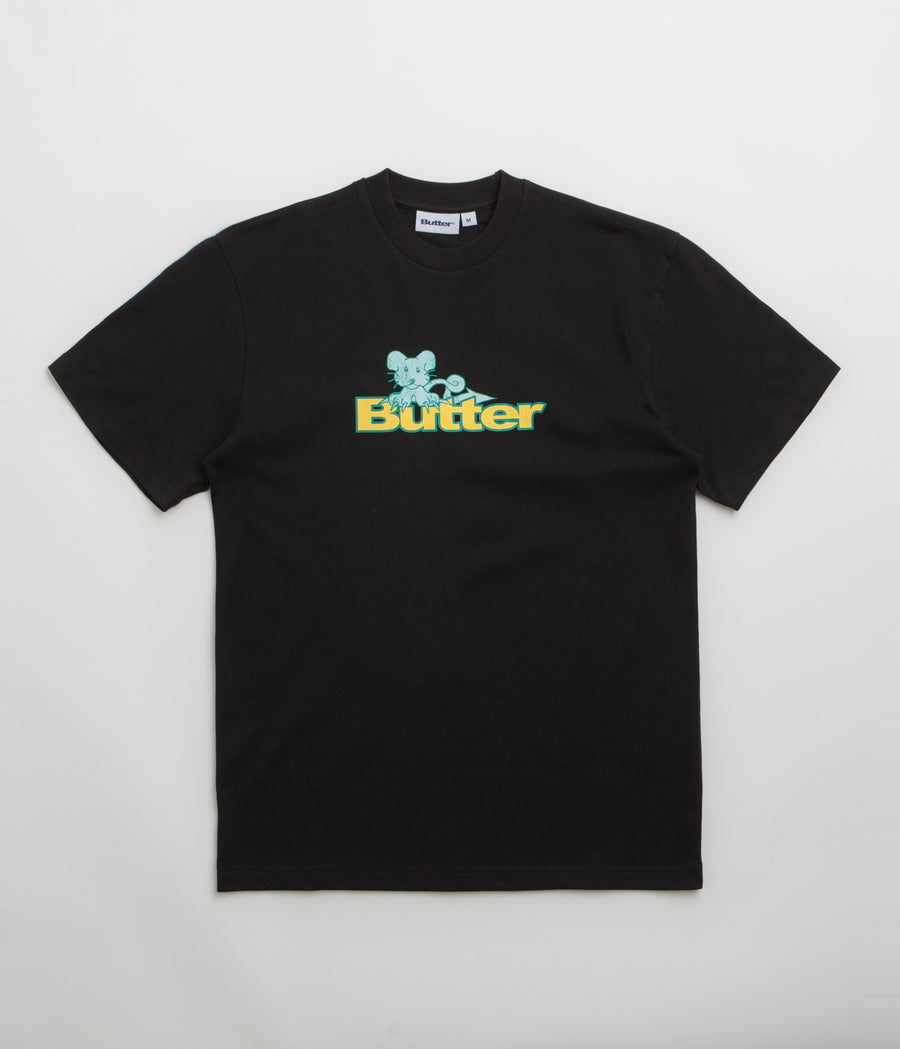 Butter Goods Rat Logo T-Shirt in Black