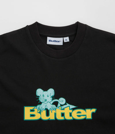 Butter Goods Rat Logo T-Shirt - Black
