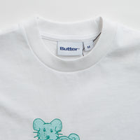 Butter Goods Rat Logo T-Shirt - White thumbnail