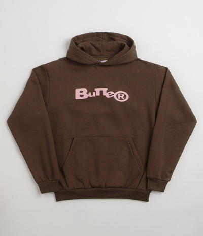 Butter Goods Registered Hoodie in Brown