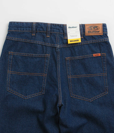 Butter Goods Relaxed Denim Jeans in Dark Indigo