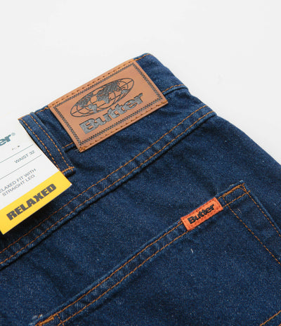 Butter Goods Relaxed Denim Jeans in Dark Indigo