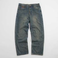 Butter Goods Relaxed Jeans - Distressed Mid Blue thumbnail