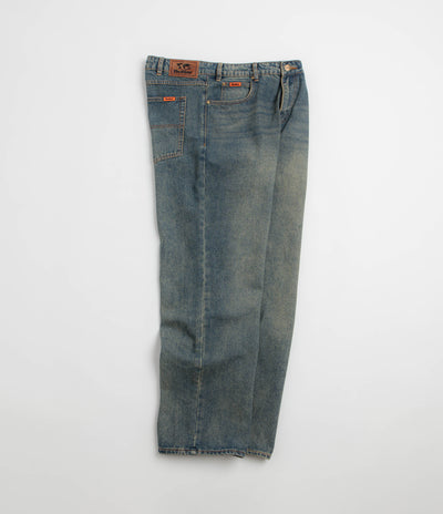 Butter Goods Relaxed Jeans - Distressed Mid Blue