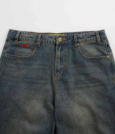 Butter Goods Relaxed Jeans - Distressed Mid Blue