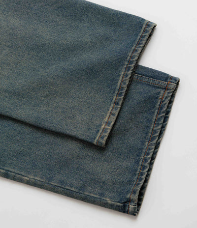 Butter Goods Relaxed Jeans - Distressed Mid Blue