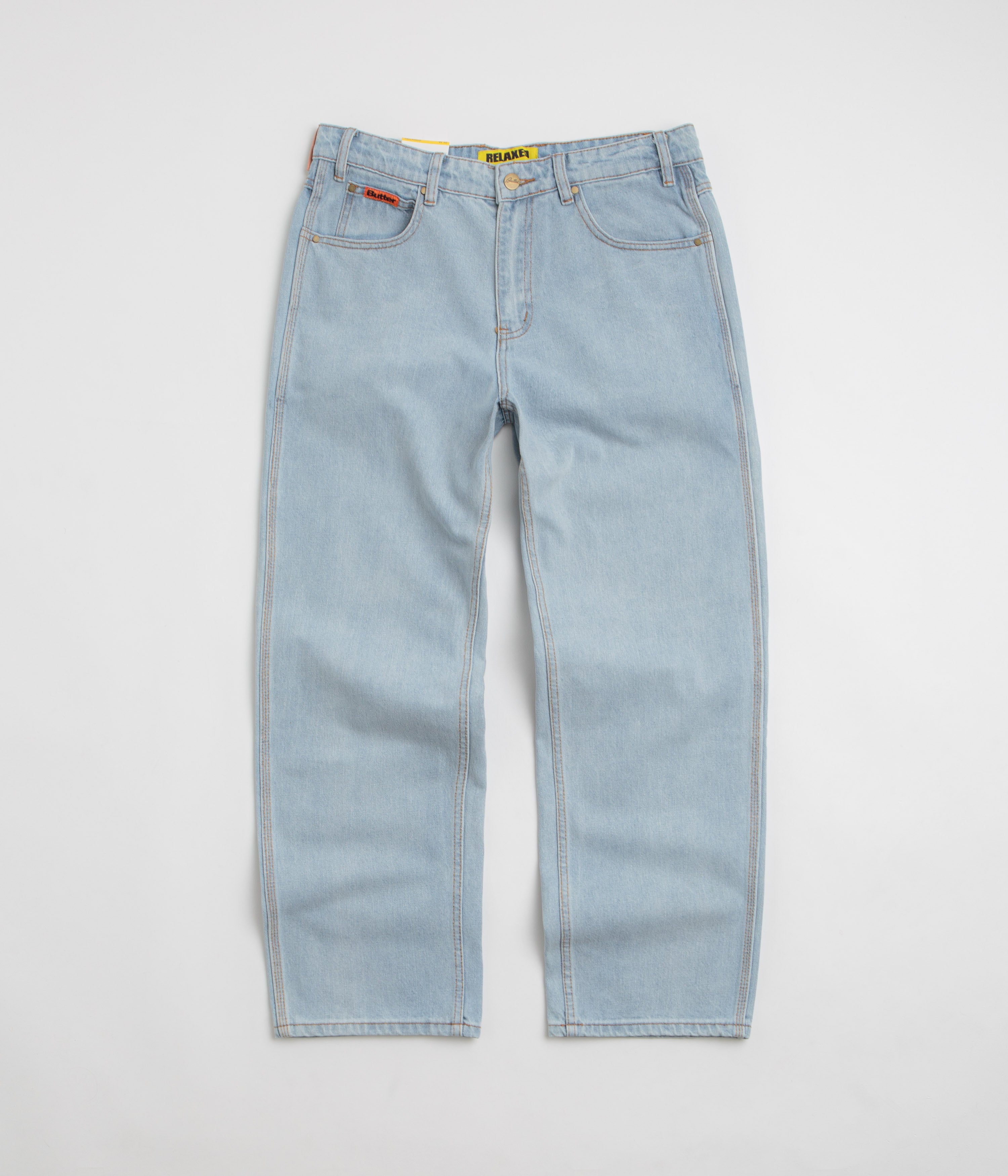 Butter Goods Relaxed Jeans in Light Blue and Blue