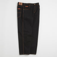 Butter Goods Relaxed Jeans in Washed Black and Black thumbnail