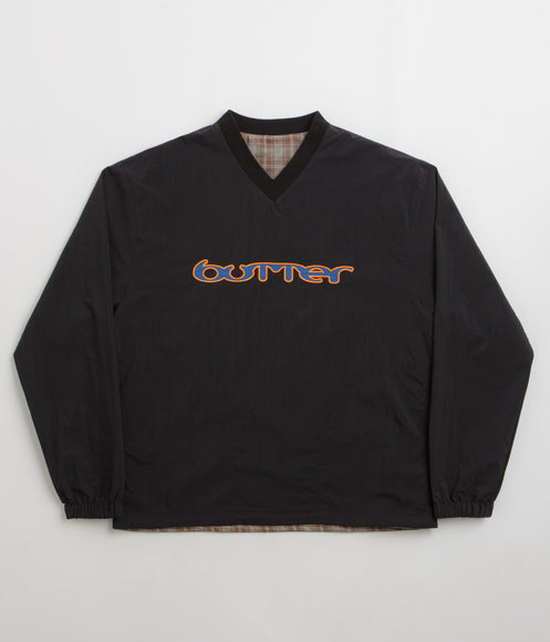 Butter Goods Reversible Dugout Pullover Jacket - Black / Stone