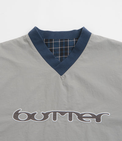Butter Goods Reversible Dugout Pullover Jacket - Grey / Navy