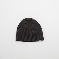 Butter Goods Ribbed Skully Beanie - Washed Black thumbnail