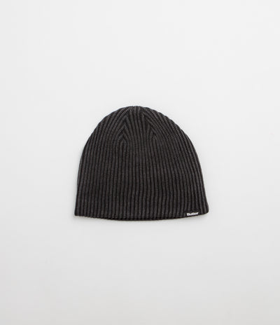 Butter Goods Ribbed Skully Beanie - Washed Black