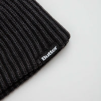 Butter Goods Ribbed Skully Beanie - Washed Black thumbnail
