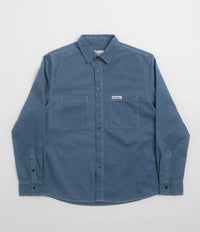 Butter Goods Ripstop Button Up Shirt in Work Blue