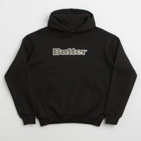 Butter Goods Ripstop Logo Applique Hoodie - Black thumbnail