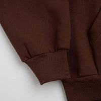 Butter Goods Ripstop Logo Applique Hoodie - Dark Brown thumbnail